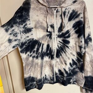 Tie-Dye Zip-Up Hoodie